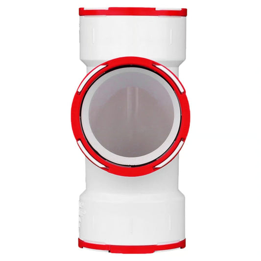 Charlotte Pipe Schedule 40 2 in. Hub X 2 in. D Hub PVC Sanitary Tee 1 pk