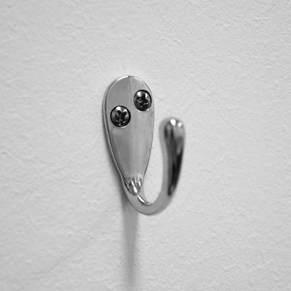 RELIABILT Robe hooks Polished Chrome Single-Hook Wall Mount Towel Hook