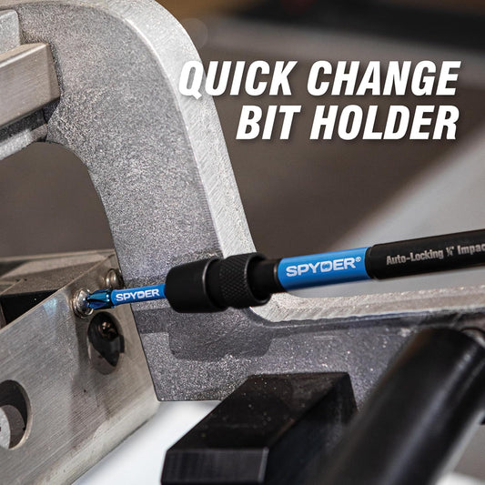 Spyder 6-inch Dual Hex8 and Hex10 Locking Hole Saw Extension Chuck