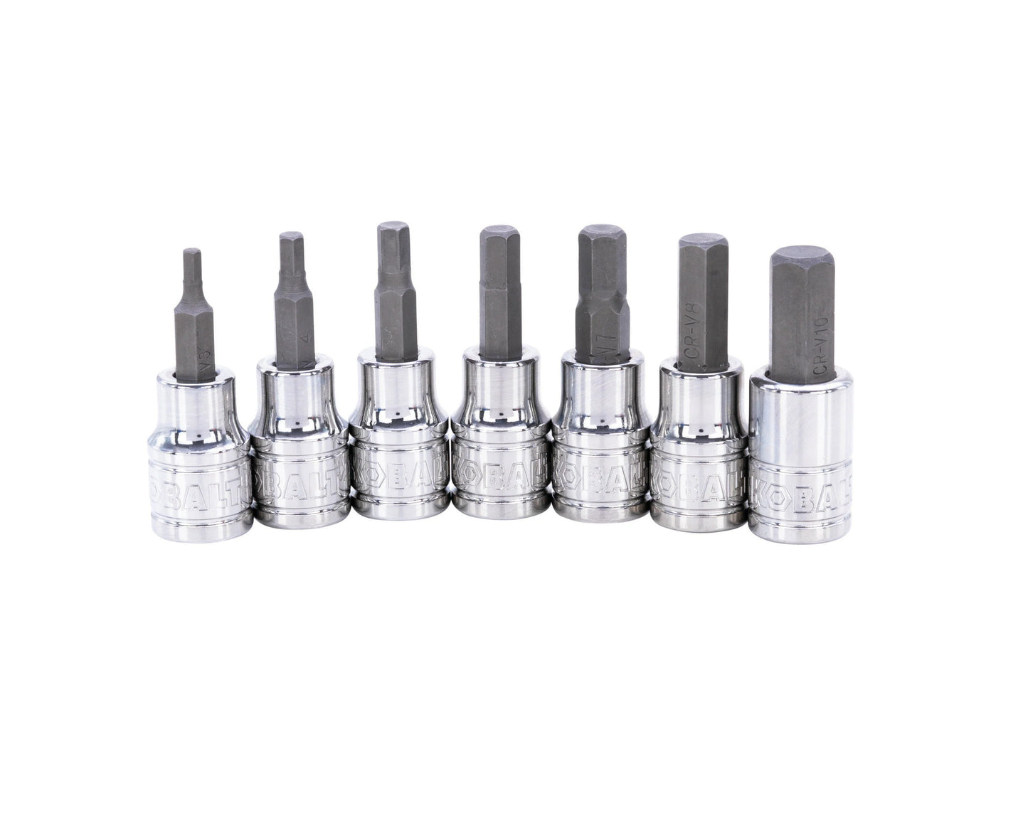 Kobalt 7-Piece 3/8-in Drive Set Hex Bit Driver Socket Set