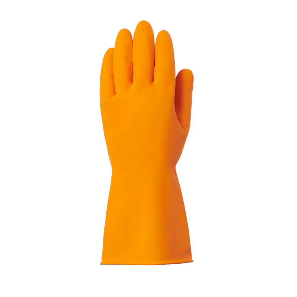 Project Source One Size Fits All Textured-Grip Latex Reusable Cleaning Gloves (1-Pair)