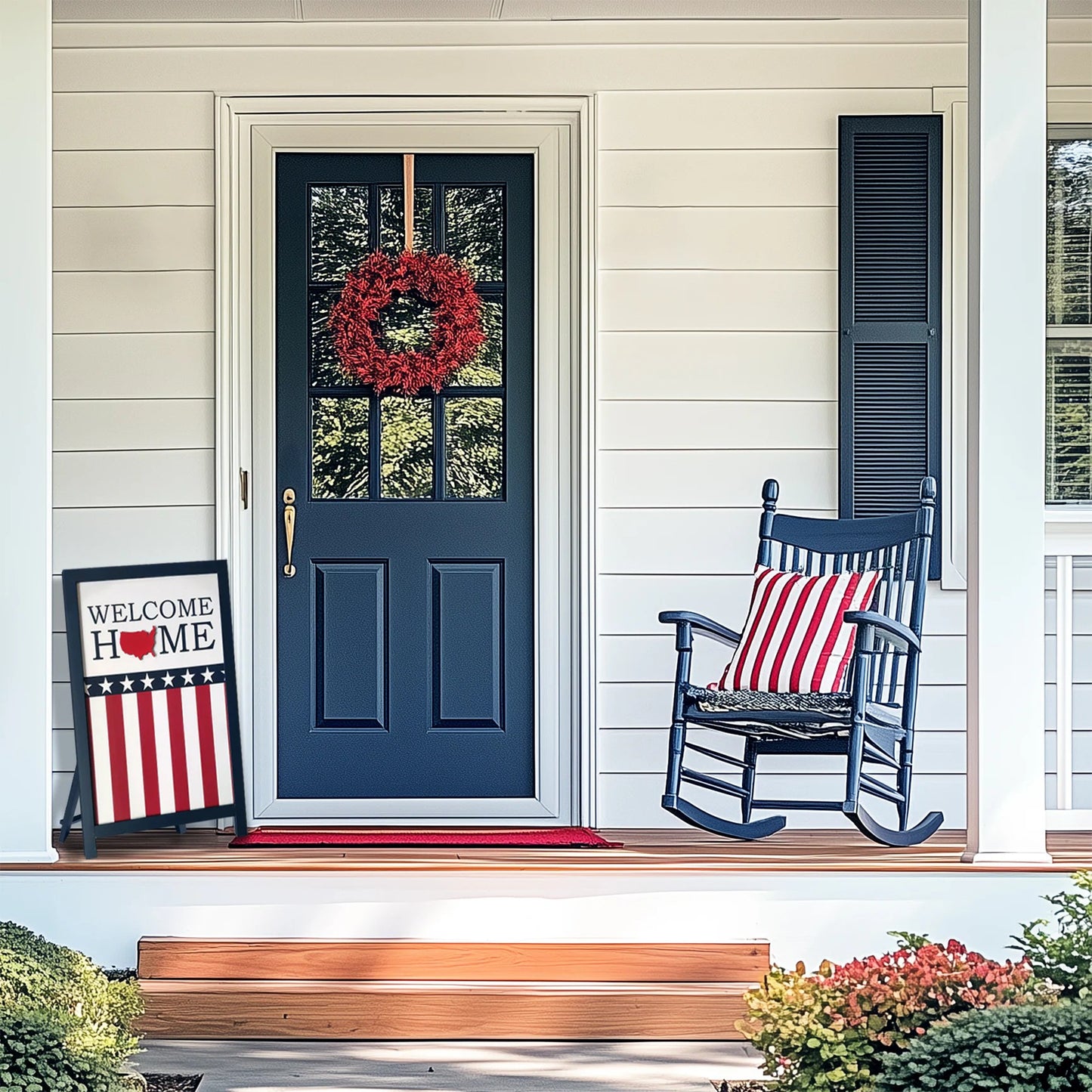 28-in H Fourth of July Porch sign Art print