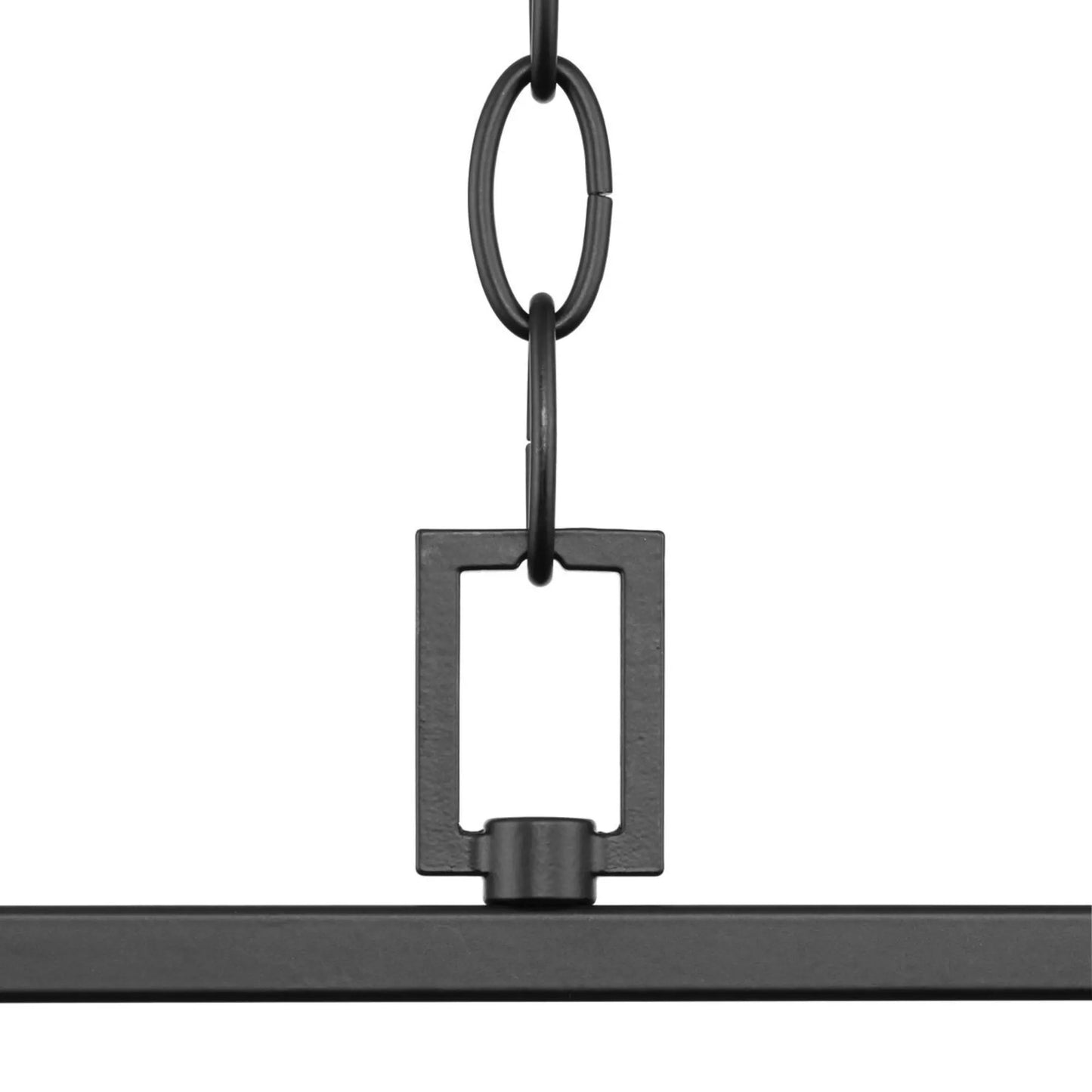 Progress Lighting Glennaire 6-Light Matte Black Modern/Contemporary Clear Glass Linear Large Hanging Kitchen Island Light