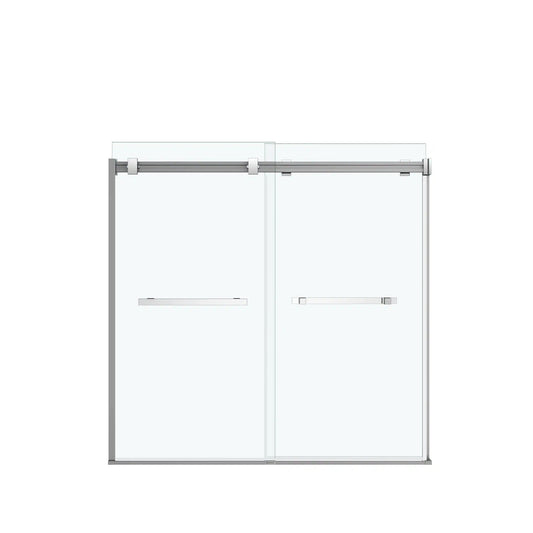 MAAX Duel Chrome 56-in to 59-in W x 59-in H Frameless Bypass Sliding Bathtub Door