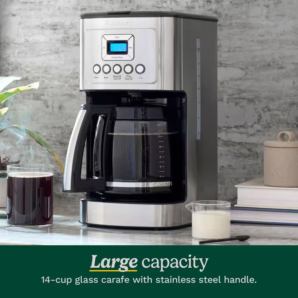 14 Cup Stainless Steel Drip Coffee Maker Programmable