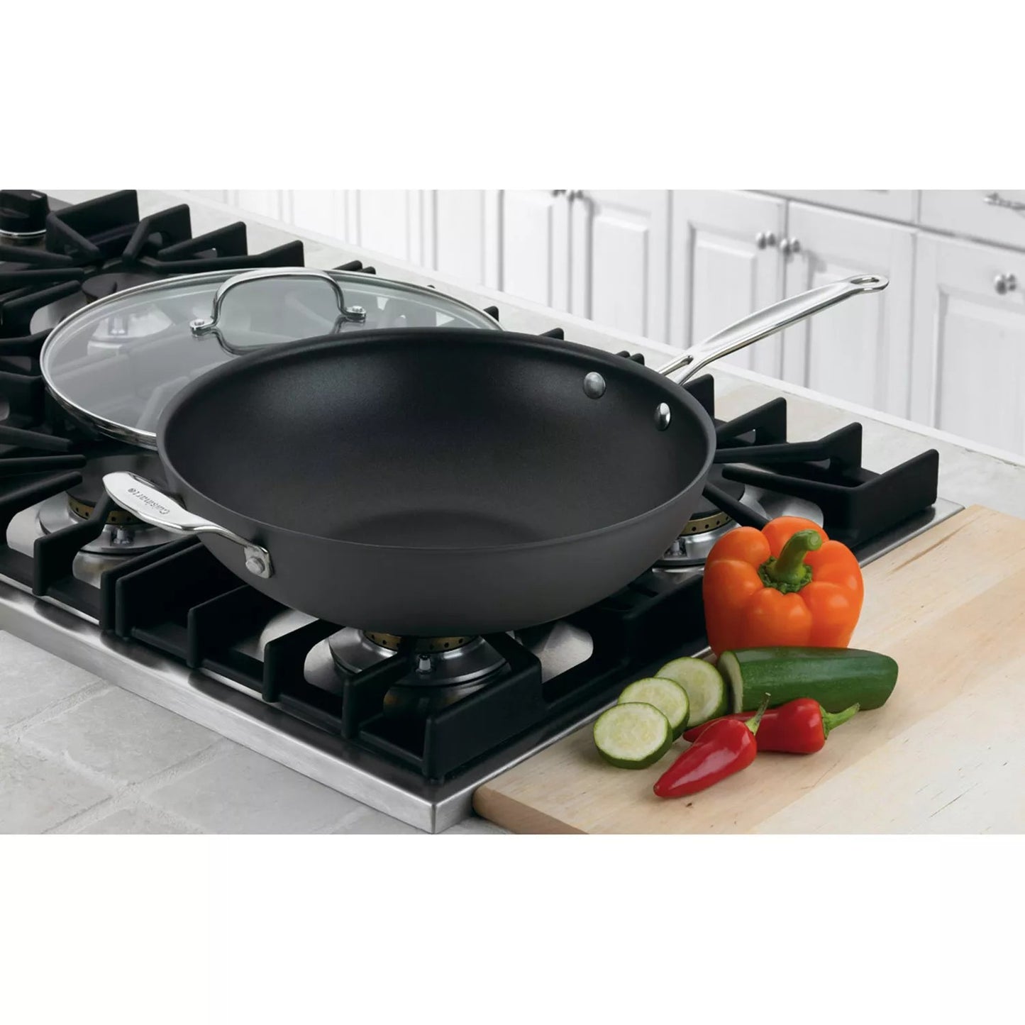 Cuisinart Chef's Classic Nonstick Hard-Anodized 12.5-in. Stir Fry Pan with Lid