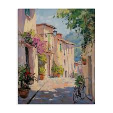 Stupell Industries Cobblestone Path City Architecture Canvas Wall Art By Nini Art 30 x 40 in the Wall Art department at Lowes.com
