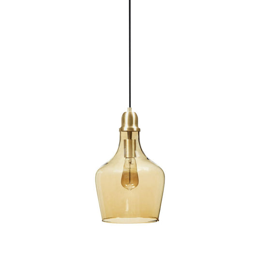 Hampton Hill Auburn Bell Glass Pendant Ceiling Light
