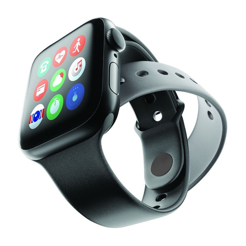 ChargeWorx Fitness Tracking Smartwatch with Heart Rate Monitor, Black