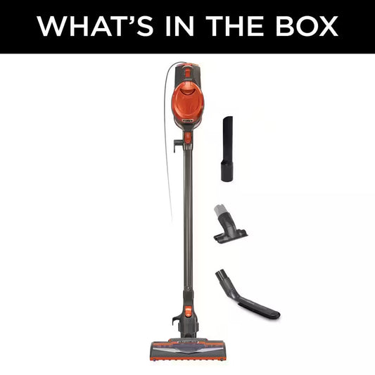 Shark Rocket Bagless Corded Washable Filter Stick Vacuum Cleaner for Hard Floors/ Rugs with Powerful Pet Hair Pickup in Orange