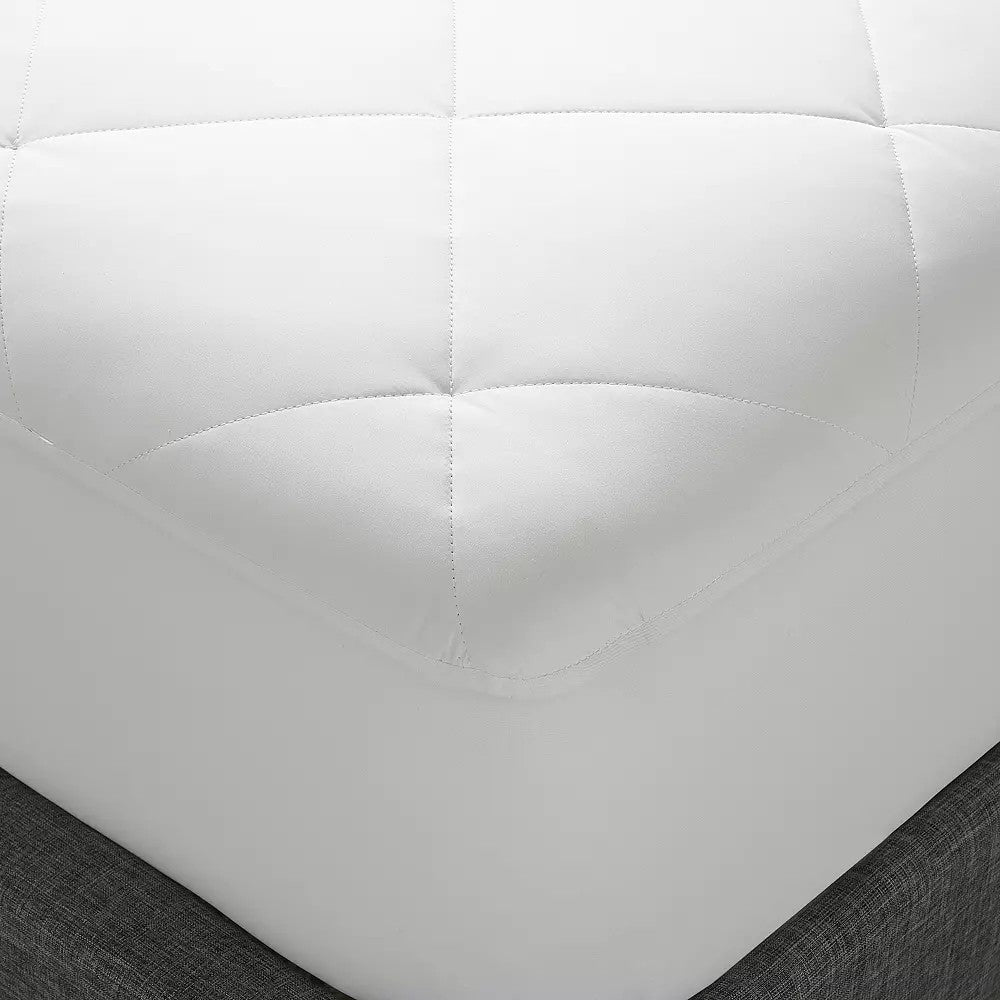 Serta Total Protection Waterproof Mattress Pad, White