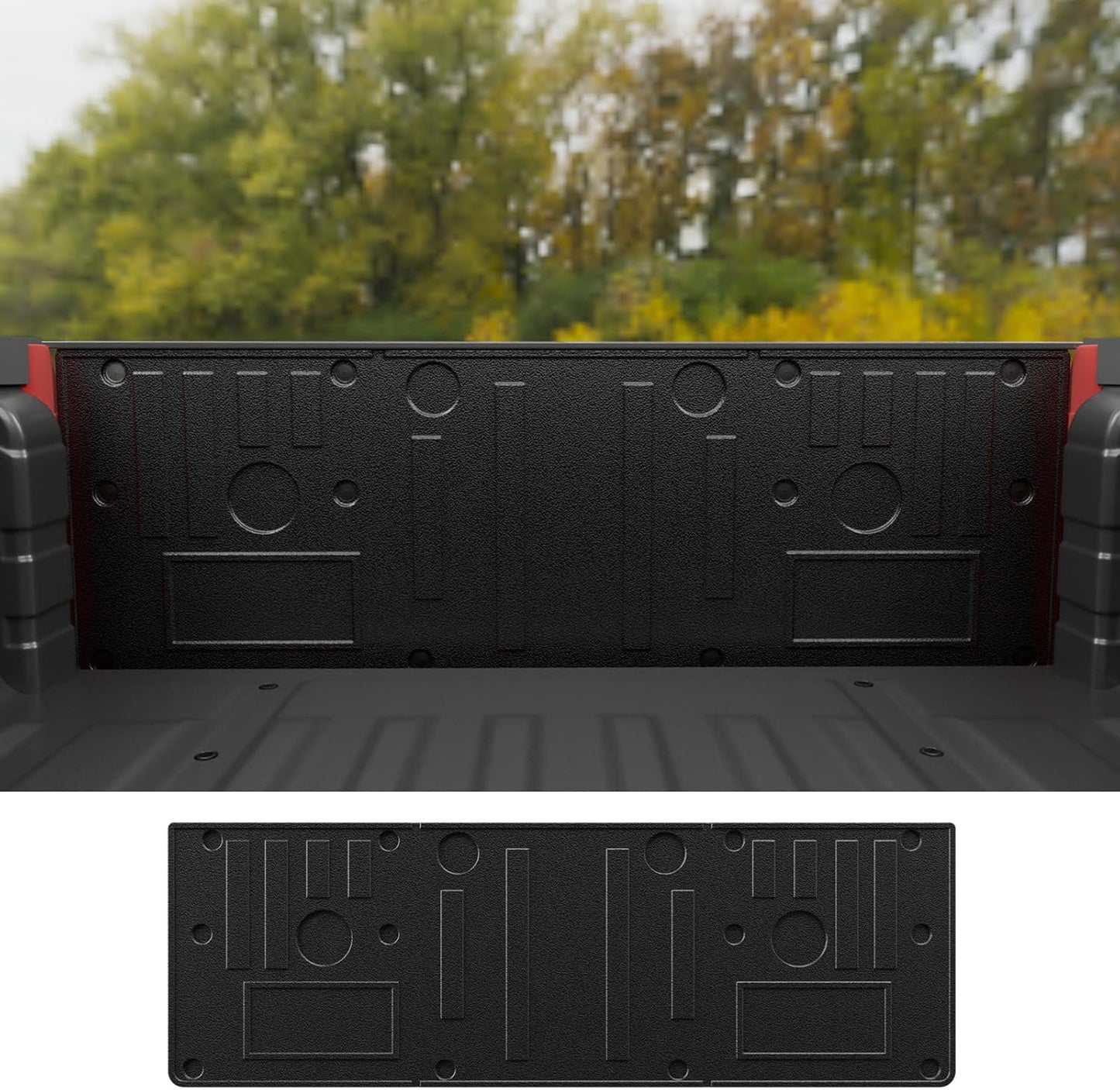 Tailgate Mat Compatible with 2022-2025 2026 Nissan Frontier Circle Style Tailgate