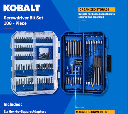 Kobalt 106-piece Power Tool Accessories Set