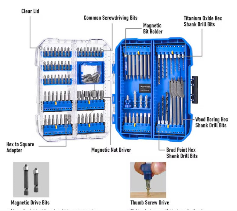 Kobalt 106-piece Power Tool Accessories Set