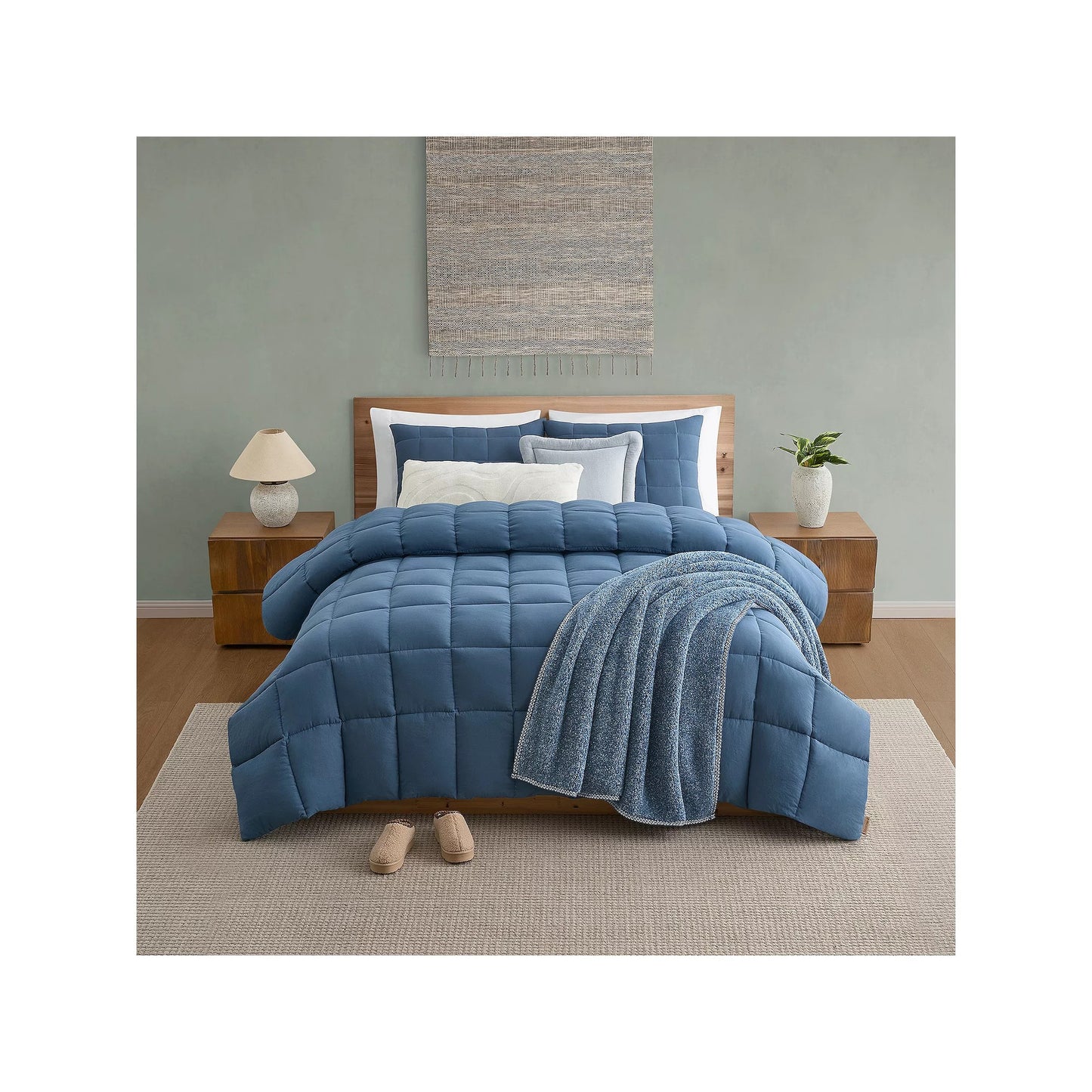 Bearpaw Bayfield Boxer Comforter Set with Shams, Shadow