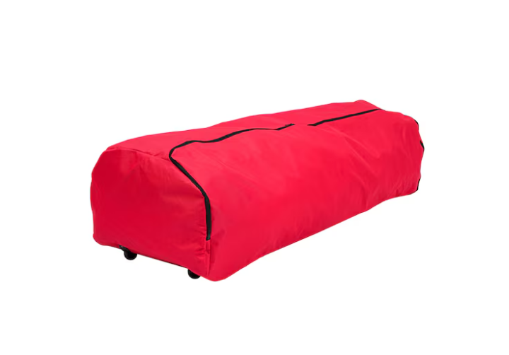 Holiday Living Red Collapsible Rolling Christmas Tree Storage Bag