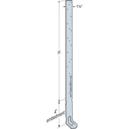 HETA 20-in. Galvanized Heavy Embedded Truss Anchor HETA20 Pack of 50