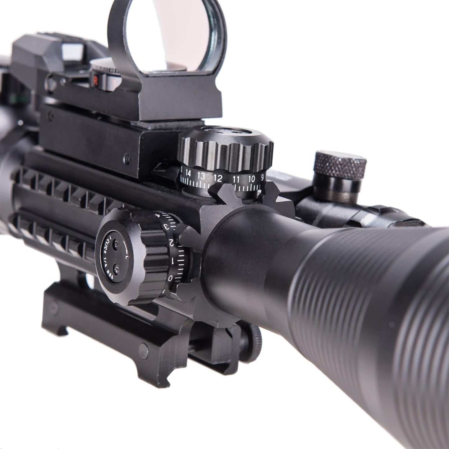 PINTY Tactical Rifle Scope Combo: 3-9x32 3-9x40 4-12x50 4-16x50