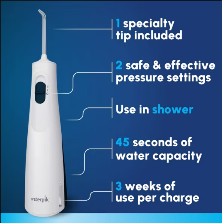 Waterpik Cordless 1000 Water Flosser - Blue/White