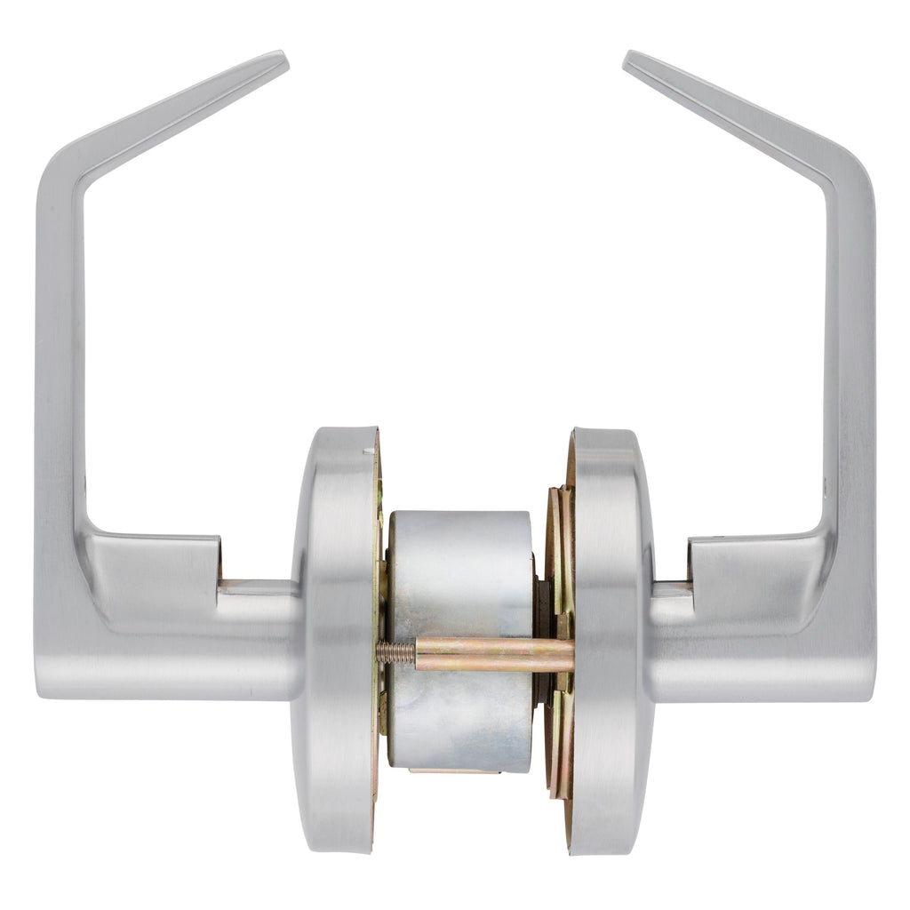 BRINKS COMMERCIAL Heavy Duty Commercial Lever Satin Chrome Interior Hall/Closet Passage Door Handle