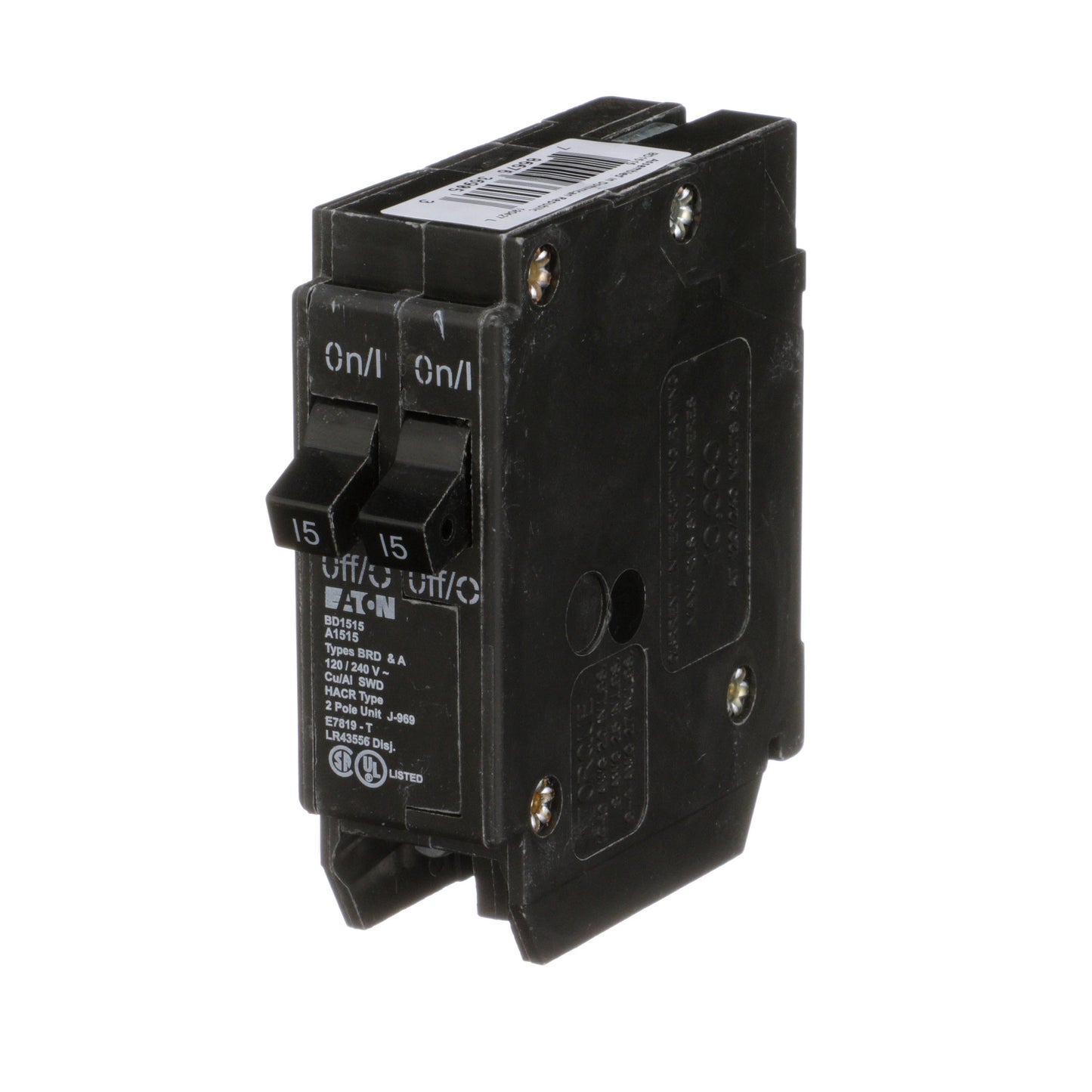 Eaton Type BR 15-amp 2-Pole Tandem Circuit Breaker