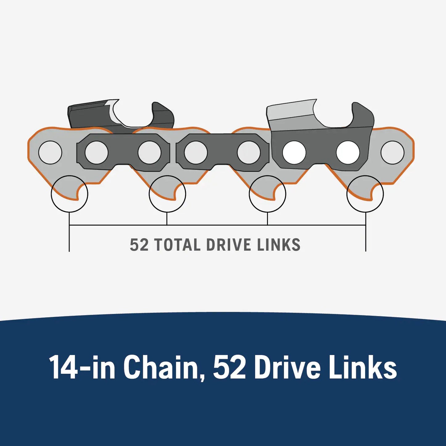Husqvarna X-Cut S93G 52 Link Replacement Chainsaw Chain
