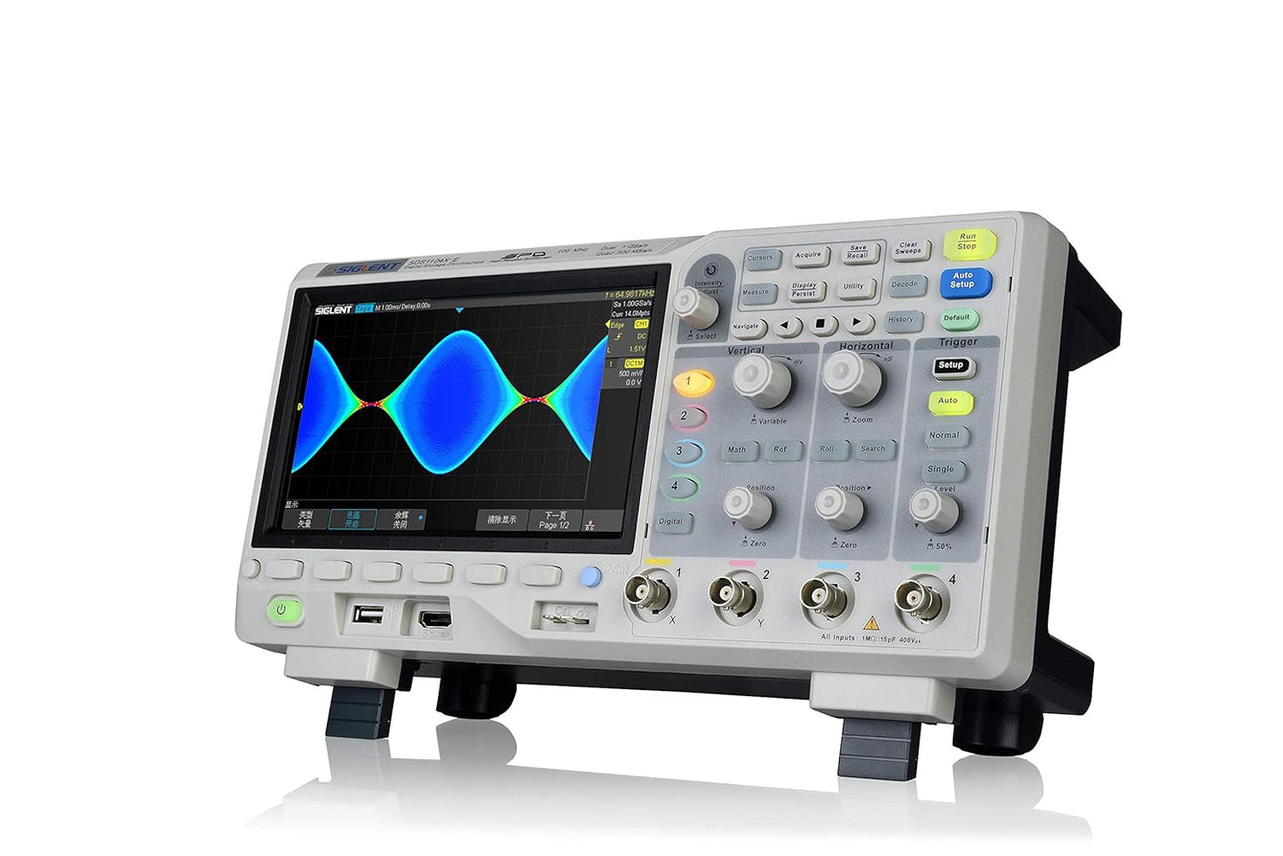 Siglent Technologies SDS1104X-E 100Mhz Digital Oscilloscope 4 Channels Standard Decoder