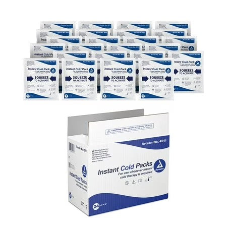 Dynarex Disposable Ice Packs for Injuries - 24 Pack