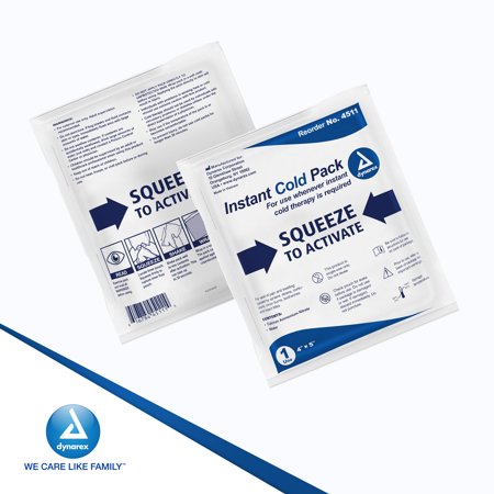 Dynarex Disposable Ice Packs for Injuries - 24 Pack