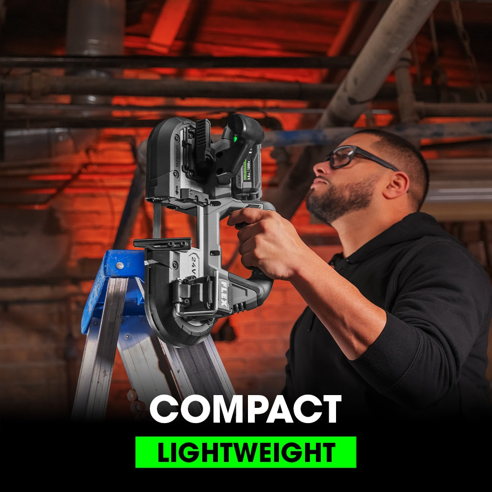 FLEX COMPACT 24-Volt 2.5-in Portable Band Saw ( Battery Not Included )