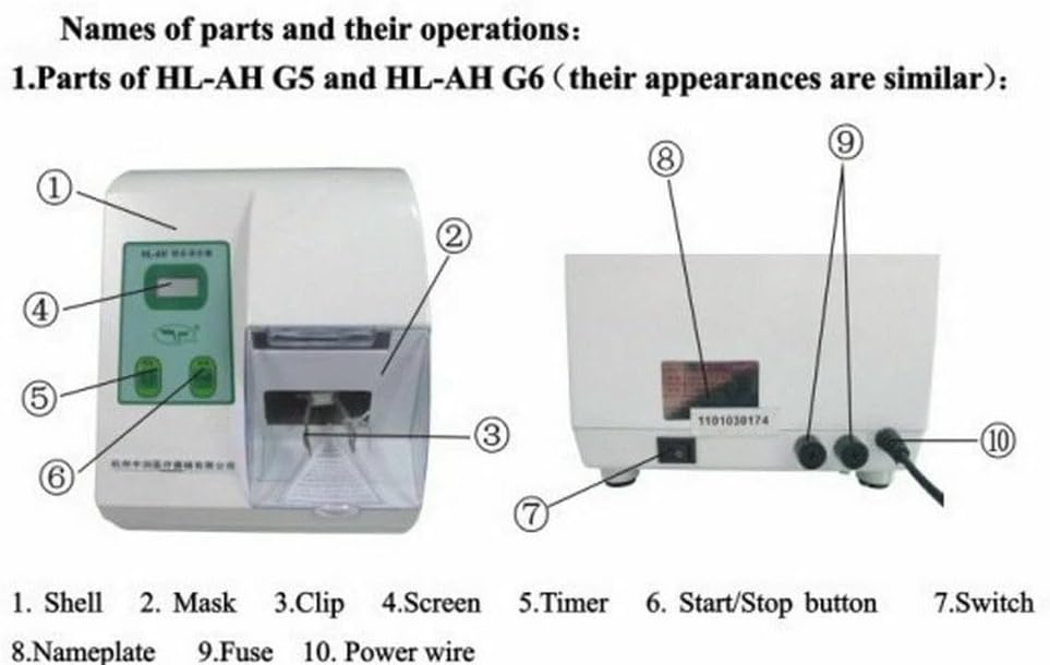 HL-AH G5 Dental Digital LCD Amalgamator Mixer 40W with Adjustable Time/Speed