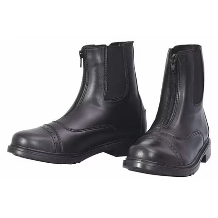 TuffRider Women Starter Synthetic Leather Front Zipper Paddock Boots - Size 7.5