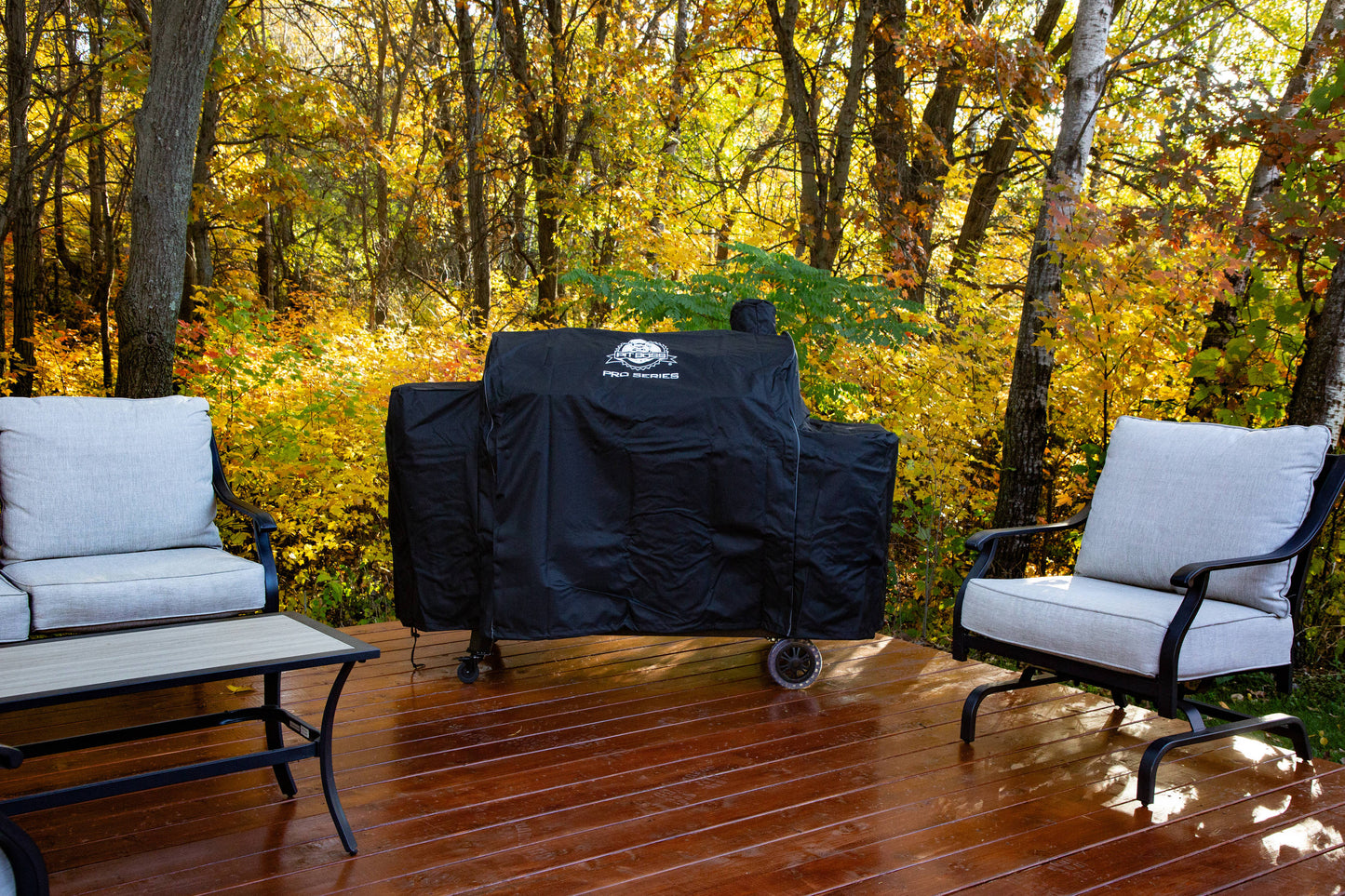 Pit Boss Pro 1100 Combo 70-in W x 55-in H Black "Fits Most" Cover