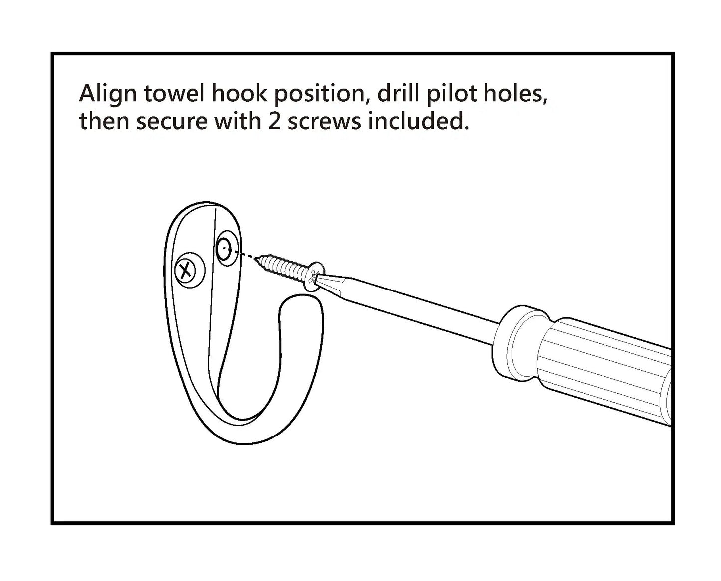 RELIABILT Robe hooks Polished Chrome Single-Hook Wall Mount Towel Hook