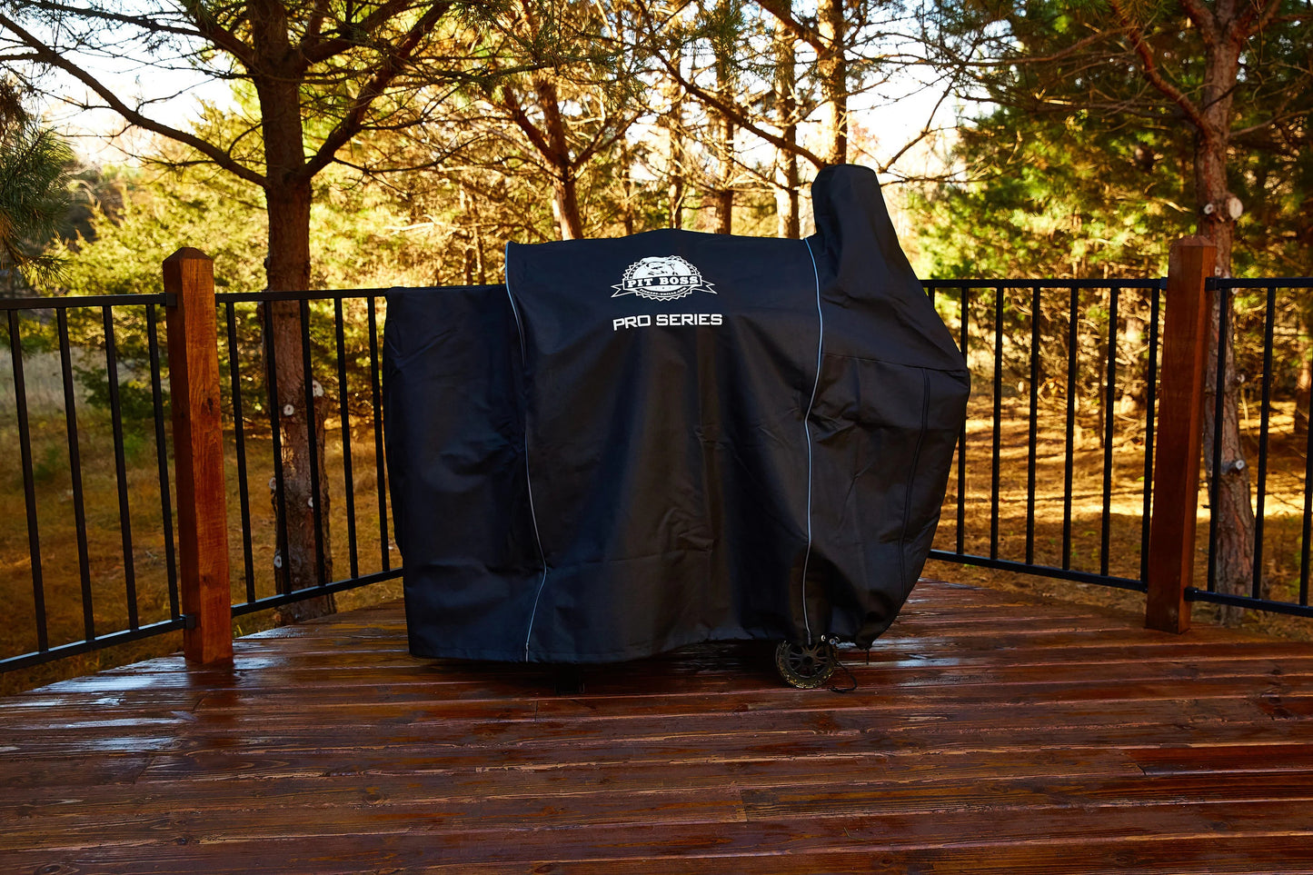 Pit Boss Pro 1150 75-in W x 52-in H Black Pellet Grill Cover