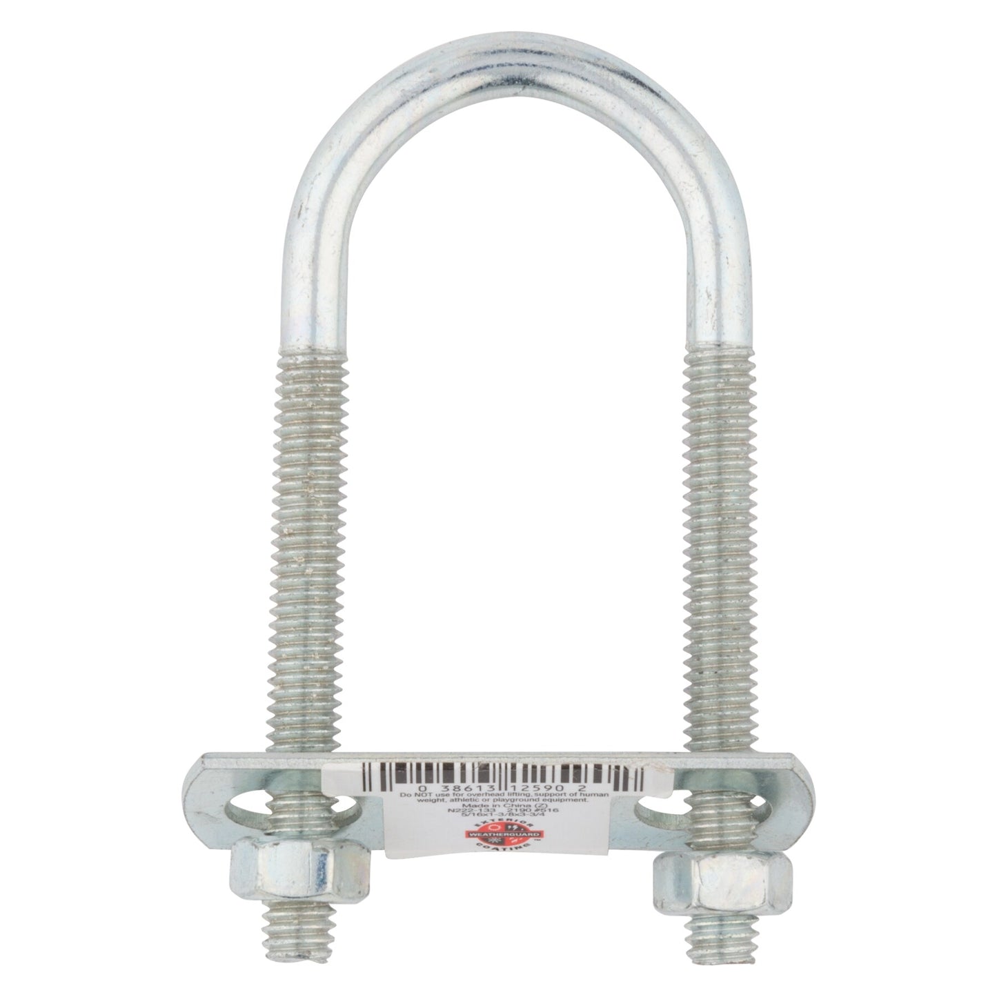 National Hardware Zinc-plated Interior/Exterior Coarse Thread U-bolt Bolt