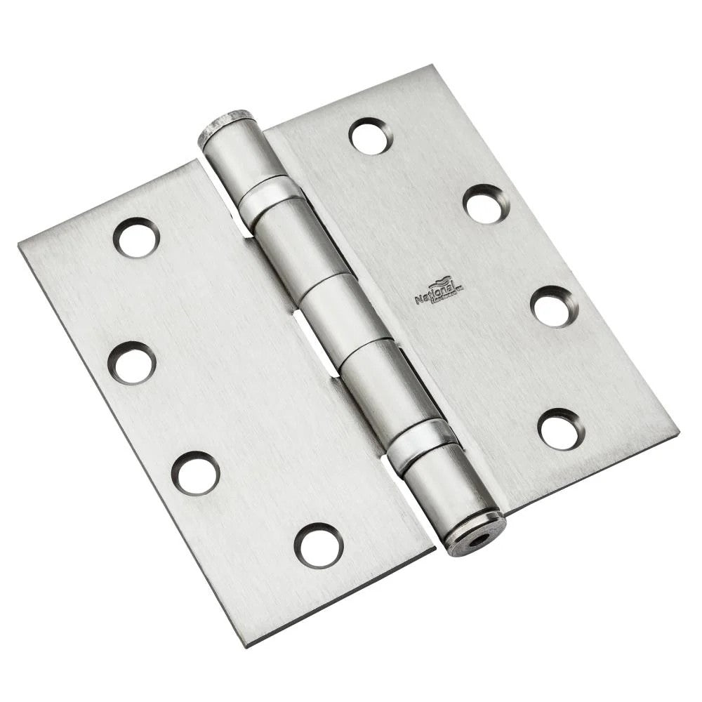 National Hardware 4-1/2-in H Satin Chrome Mortise Interior/Exterior Door Hinge