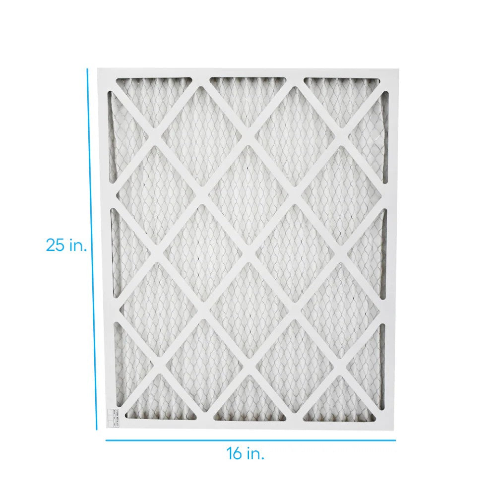 Project Source 16-in W x 25-in L x 1-in MERV 8 Electrostatic Pleated Air Filter (3-Pack)