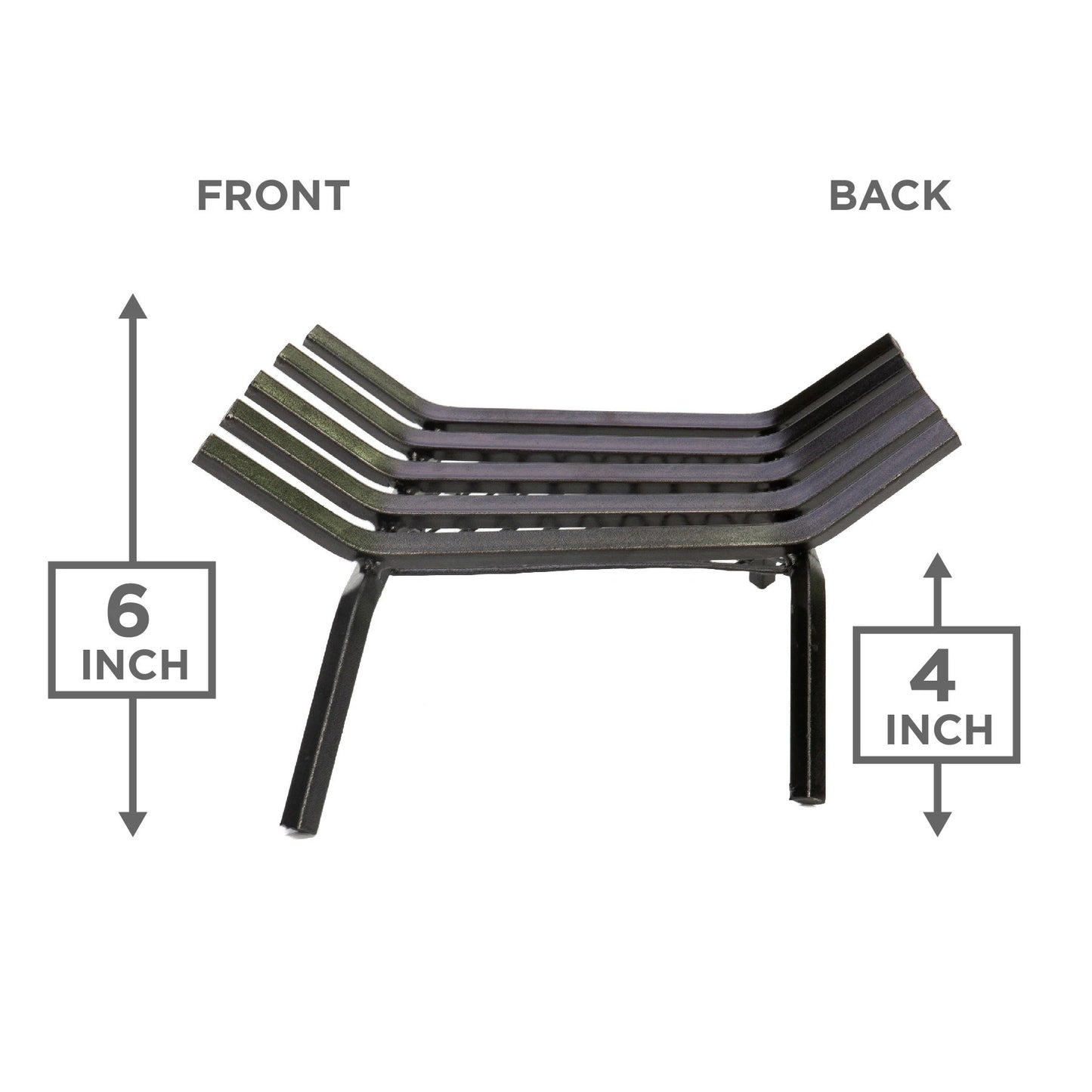 Style Selections 1/2-in Steel 23-in 5- Fireplace Grate