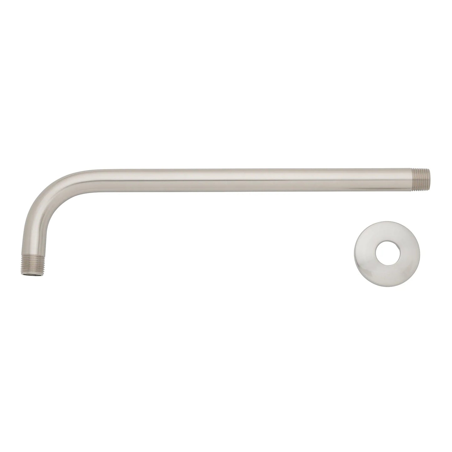 Project Source Chrome 12.4-in Shower Arm and Flange (0.5-in-ID)