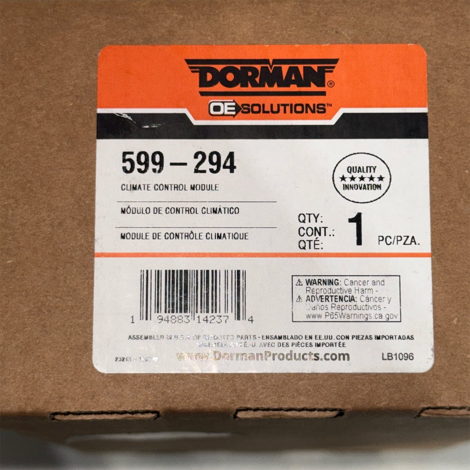 Dorman 599-294 Front HVAC Control Module for Specific Chevrolet / GMC Models #599-294