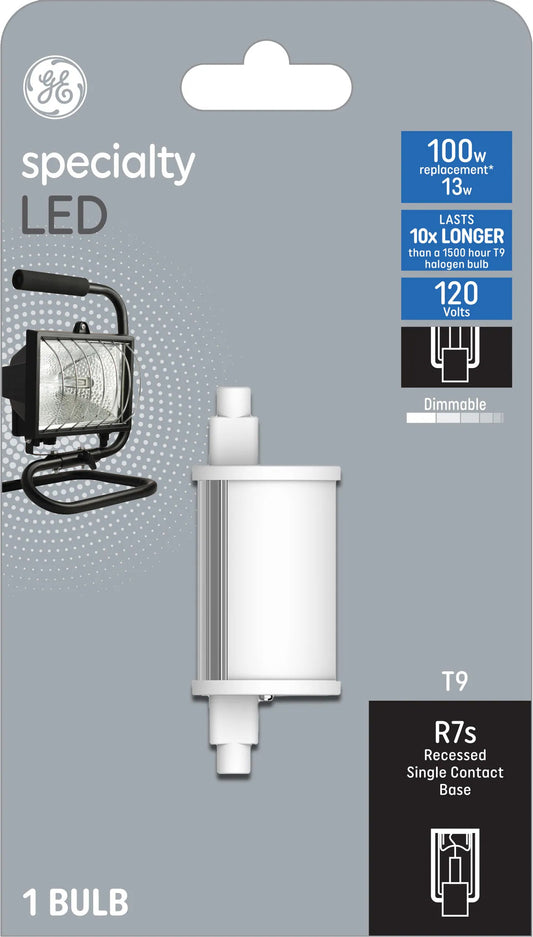 GE 100-Watt EQ T9 Warm White Rx7S Dimmable LED Specialty Light Bulb