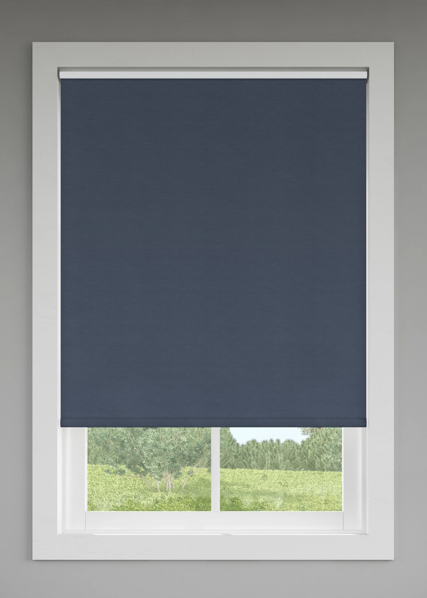 LEVOLOR 73-in x 72-in Denim Room Darkening Cordless Roller Shade