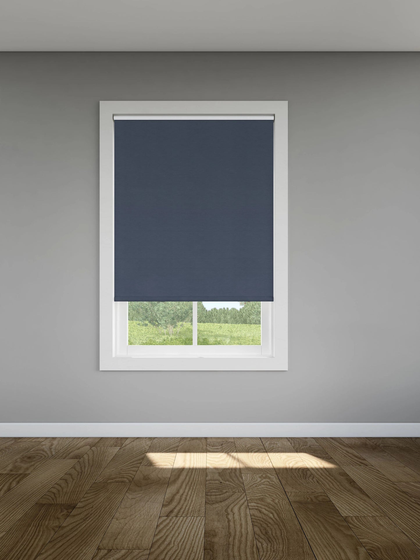 LEVOLOR 73-in x 72-in Denim Room Darkening Cordless Roller Shade