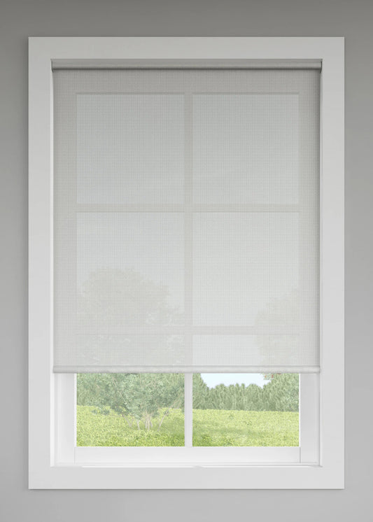 LEVOLOR 73-in x 72-in Shadow Light Filtering Cordless Solar Roller Shade