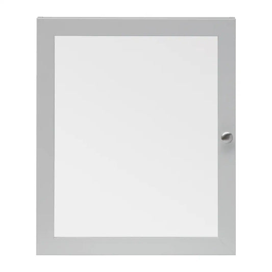 Style Selections 19.63-in x 23.7-in Surface Mount Gray Mirrored Medicine Cabinet