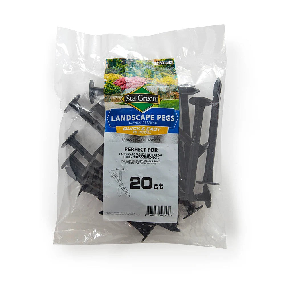 Sta-Green 20-Pack 4.5-in Plastic Anchor Landscape Stake
