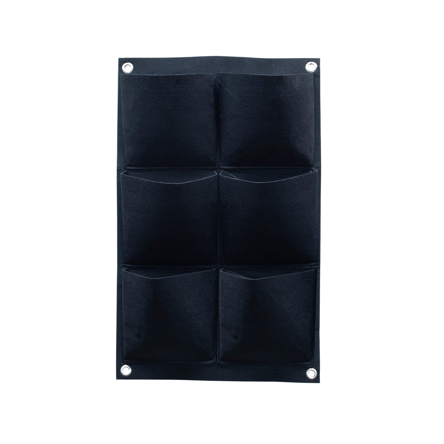 Style Selections Rectangle 2.5-in W Small Black Fabric Outdoor Wall Planter