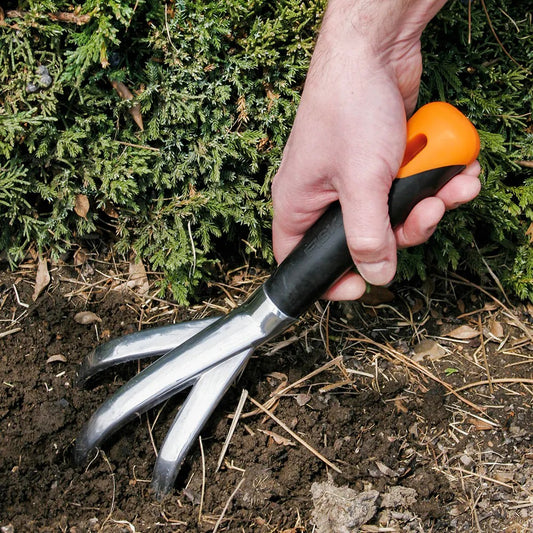 Fiskars Big Grip Hand Tiller with Cushioned Grip - Steel Head, Composite Handle