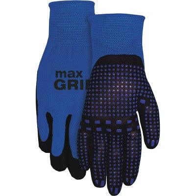 MidWest Glove MAX Grip Unisex Large/XL Coated Gloves, Blue 94BL-LX-DB-6